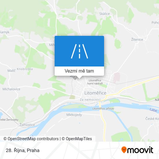 28. Října mapa