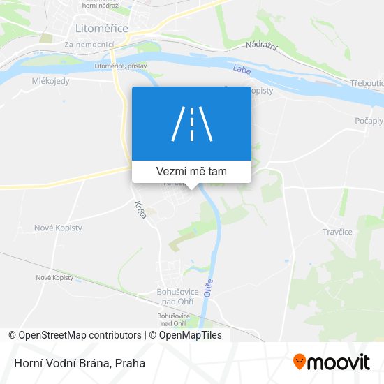 Horní Vodní Brána mapa