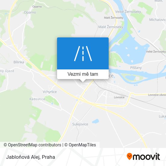 Jabloňová Alej mapa
