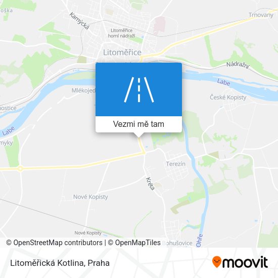 Litoměřická Kotlina mapa