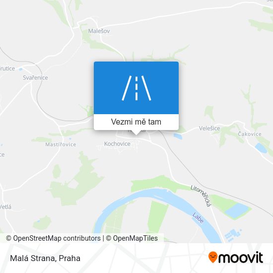Malá Strana mapa
