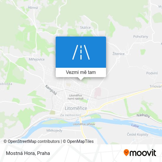 Mostná Hora mapa