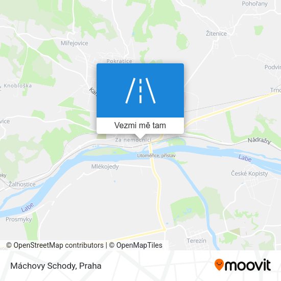 Máchovy Schody mapa