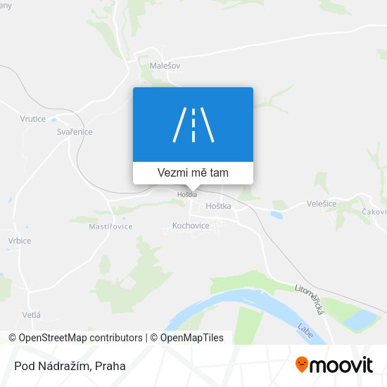 Pod Nádražím mapa