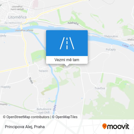 Principova Alej mapa