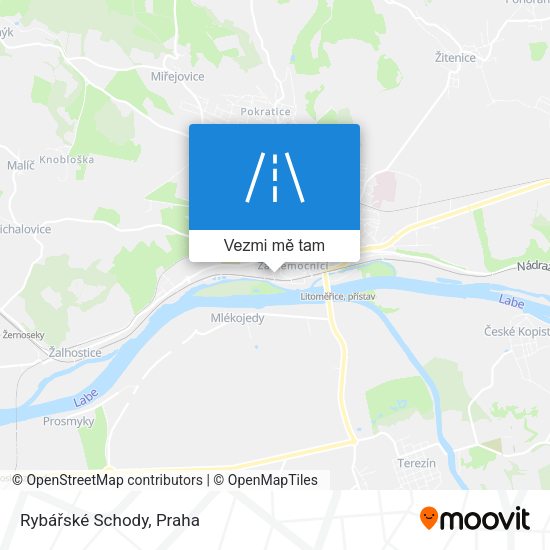 Rybářské Schody mapa
