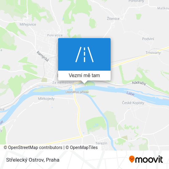 Střelecký Ostrov mapa