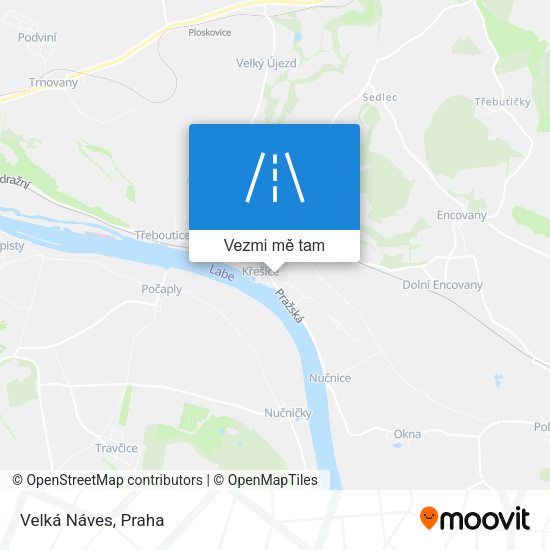Velká Náves mapa