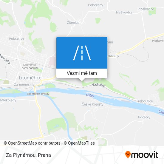 Za Plynárnou mapa