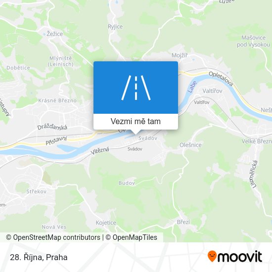 28. Října mapa
