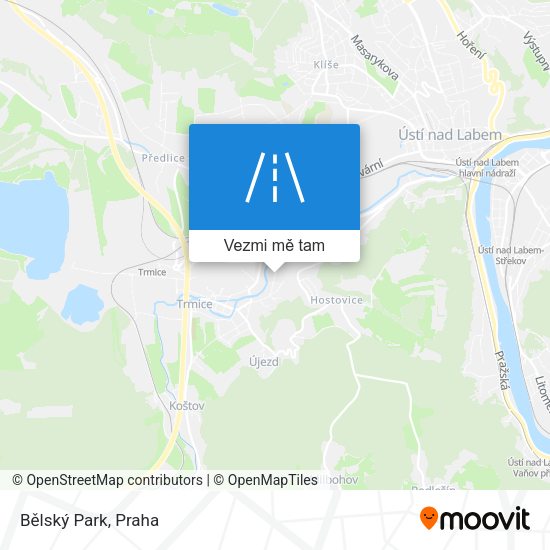 Bělský Park mapa