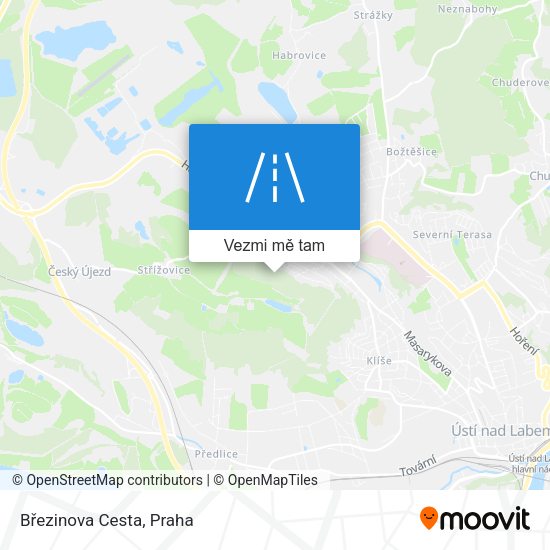Březinova Cesta mapa