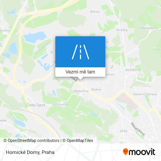 Hornické Domy mapa