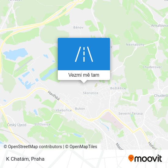K Chatám mapa