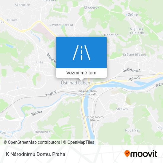 K Národnímu Domu mapa
