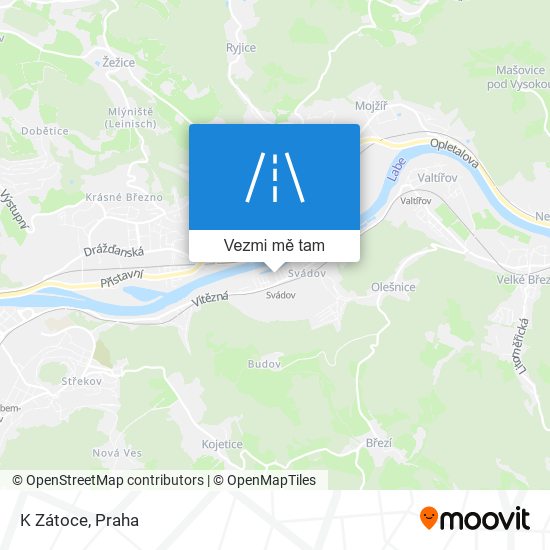 K Zátoce mapa