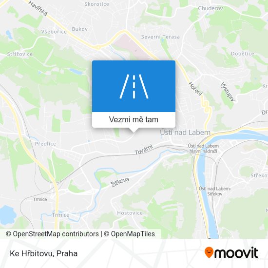 Ke Hřbitovu mapa