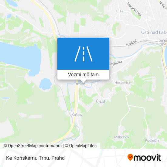 Ke Koňskému Trhu mapa