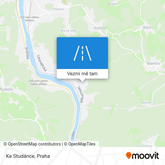 Ke Studánce mapa
