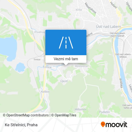 Ke Střelnici mapa