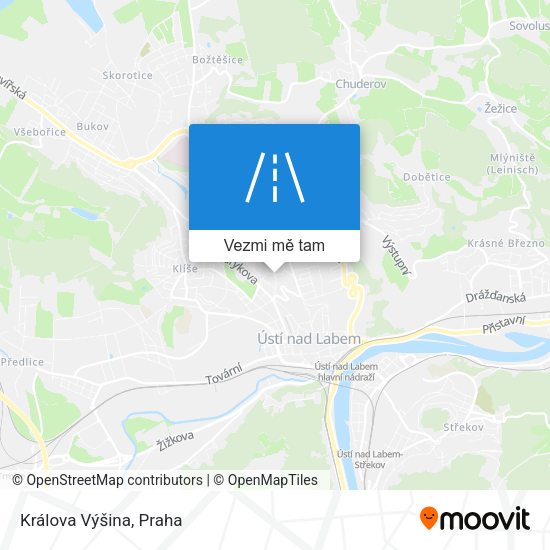 Králova Výšina mapa
