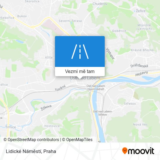 Lidické Náměstí mapa