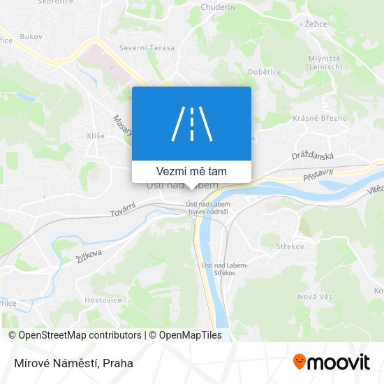 Mírové Náměstí mapa