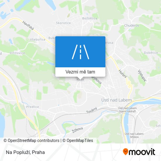 Na Popluží mapa