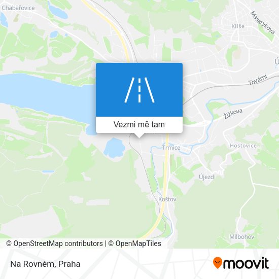 Na Rovném mapa