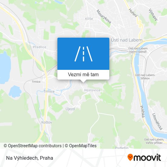 Na Výhledech mapa