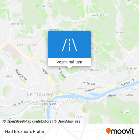 Nad Březnem mapa