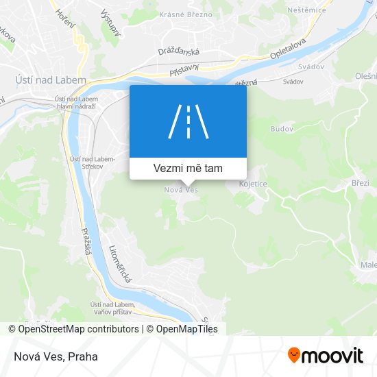 Nová Ves mapa