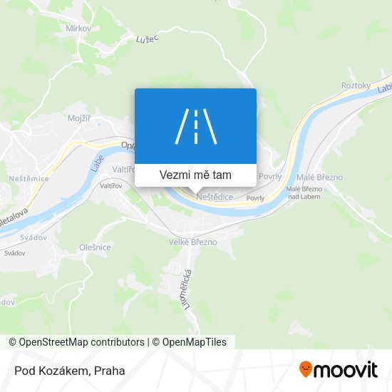 Pod Kozákem mapa