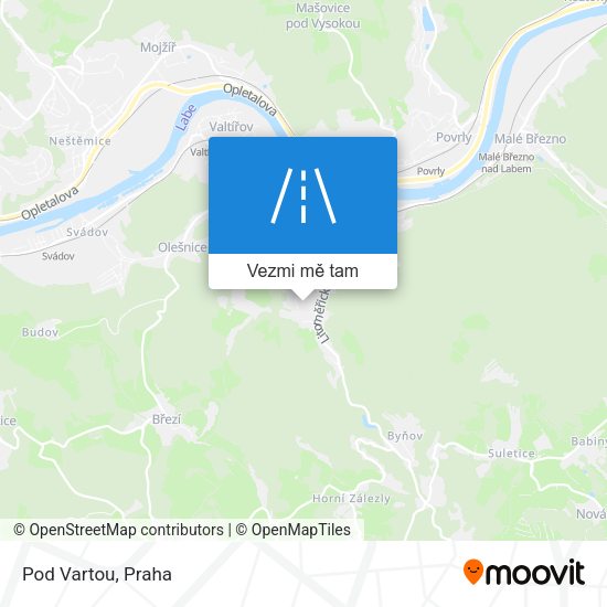 Pod Vartou mapa