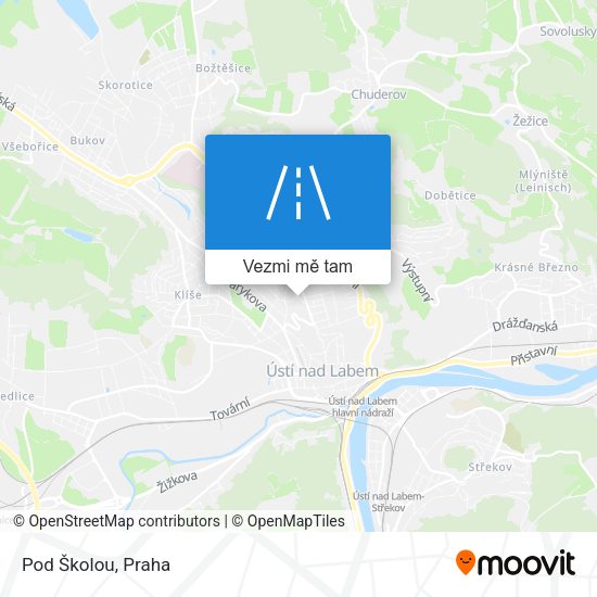 Pod Školou mapa
