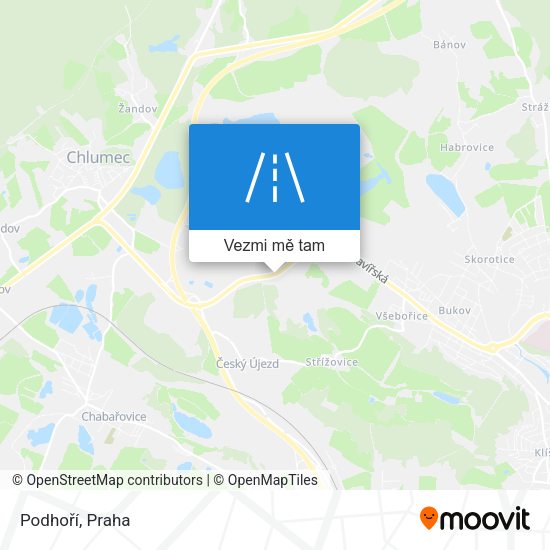 Podhoří mapa
