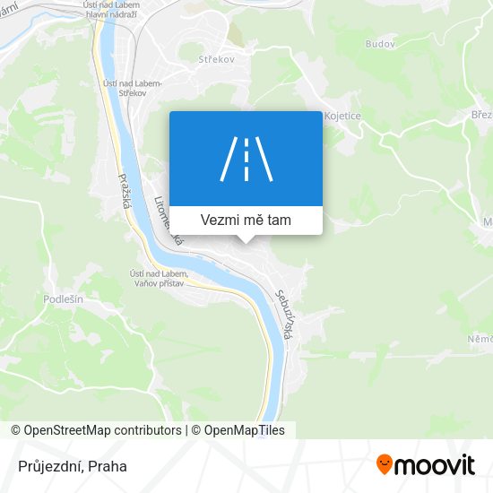 Průjezdní mapa