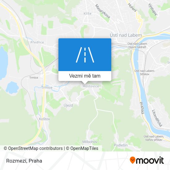 Rozmezí mapa