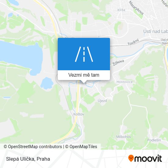 Slepá Ulička mapa