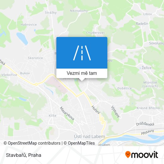Stavbařů mapa