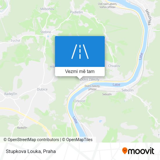 Stupkova Louka mapa