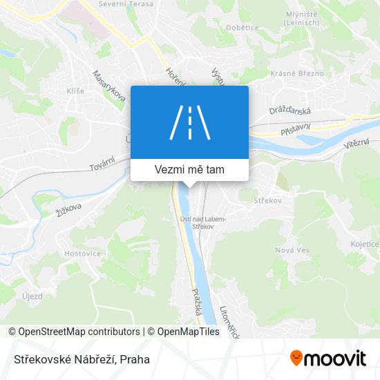 Střekovské Nábřeží mapa