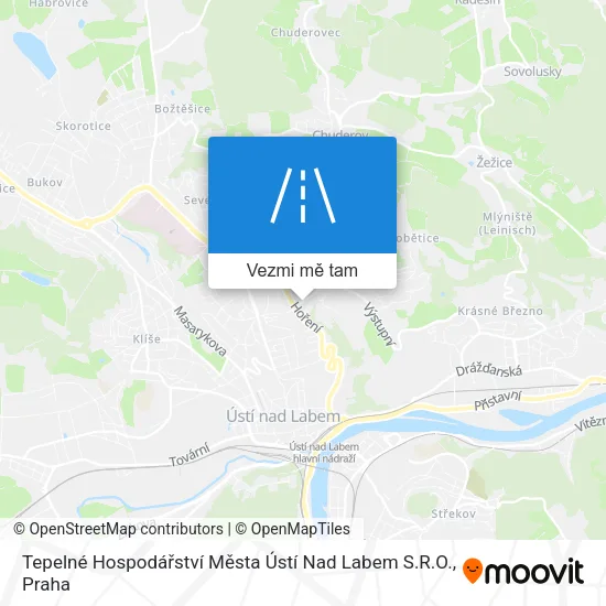 Tepelné Hospodářství Města Ústí Nad Labem S.R.O. mapa