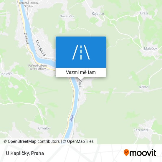 U Kapličky mapa