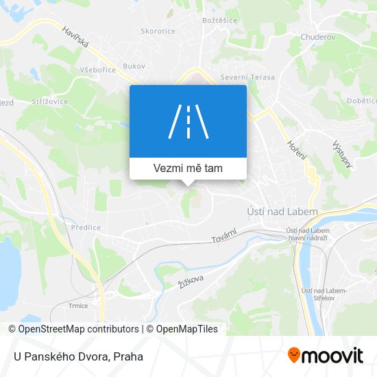 U Panského Dvora mapa