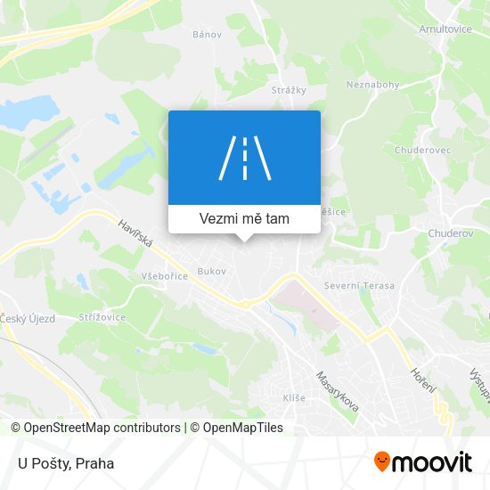 U Pošty mapa