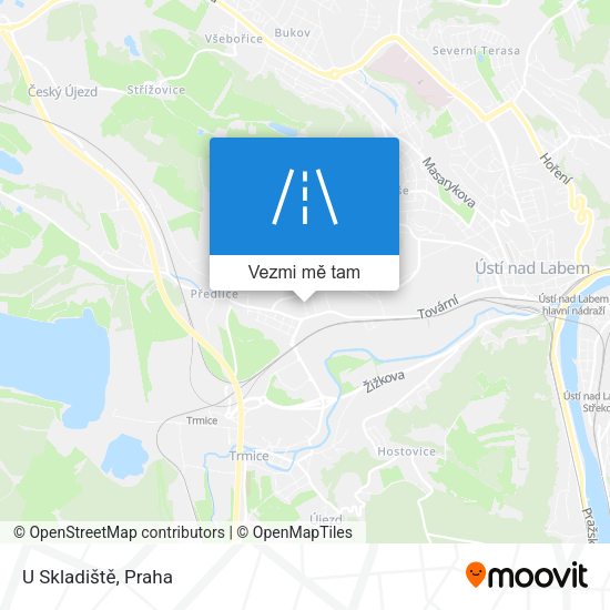 U Skladiště mapa