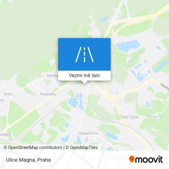 Ulice Magna mapa