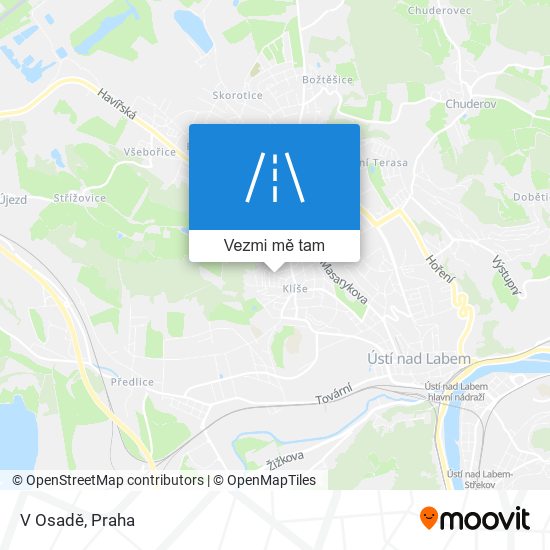 V Osadě mapa