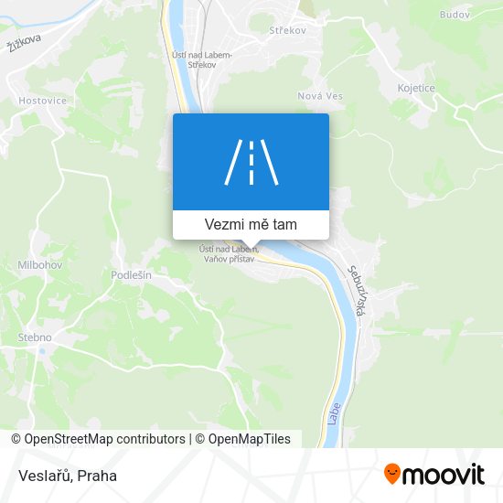 Veslařů mapa